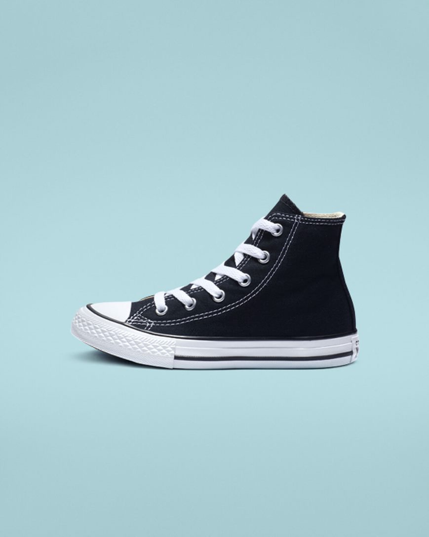 Zapatillas Altas Converse Chuck Taylor All Star Classic Niño Negras | PE 520EPW